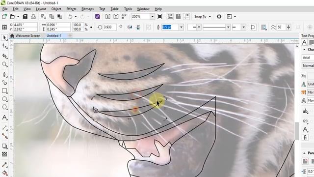Logo Design Tracing Image - CorelDraw X8 смотреть онлайн