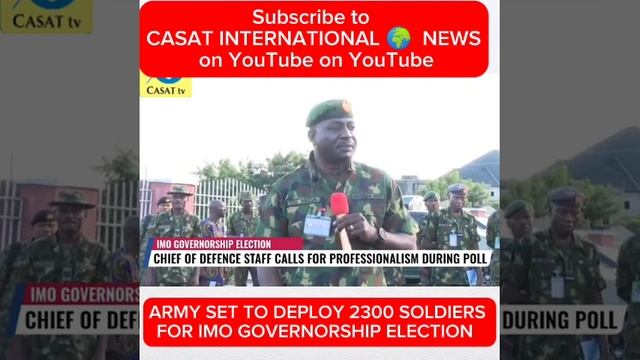 ARMY SET TO DEPLOY 2300 SOLDIERS FOR IMO GOVERNORSHIP ELECTION смотреть онлайн
