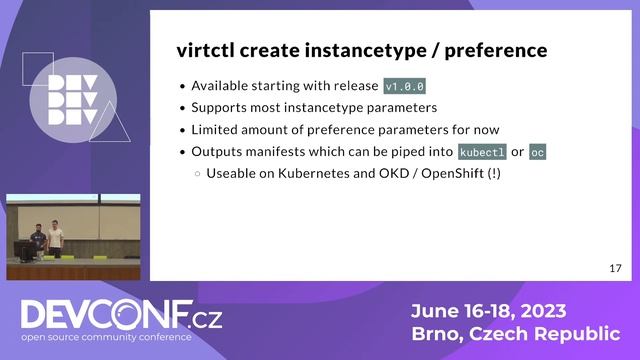 Streamlining the KubeVirt virtual machine creation - DevConf.CZ 2023 смотреть онлайн