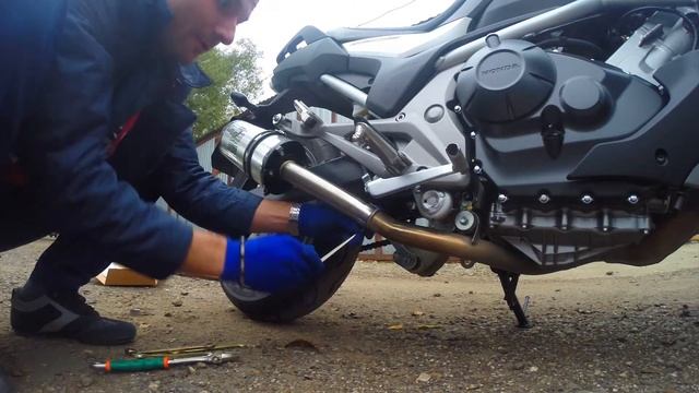 Прямоток TWO BROTHERS на HONDA NC 750 смотреть онлайн