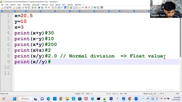 Operator in Python, Type of Operator in Python, Part 1| Operator and type of operator in | Day 5 смотреть онлайн