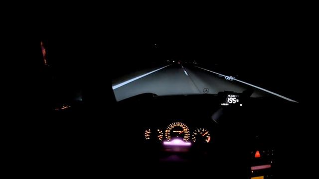 Mercedes E55 AMG w210 - Fast night drive on Autobahn POV смотреть онлайн