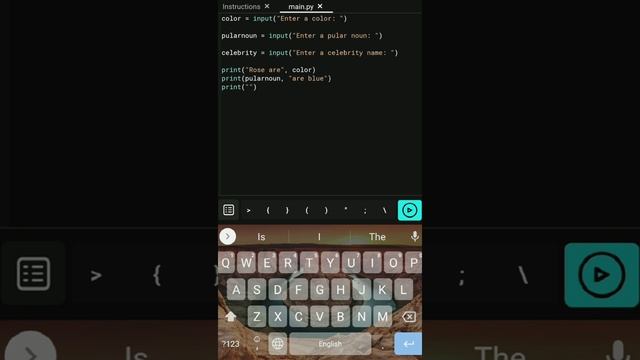 Mad libs game with python смотреть онлайн