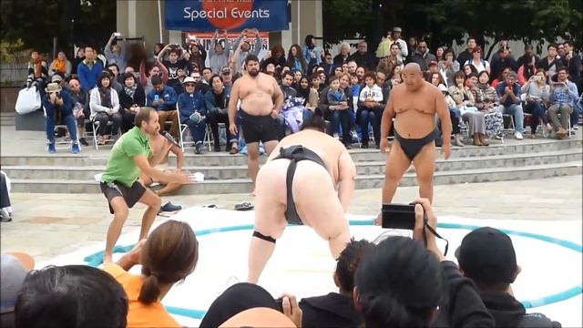 US Sumo Champions Exhibition Snippets at SF JapanTown, 9-11-16 смотреть онлайн