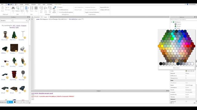Уроки по Roblox Studio 1# Смена свойств объектов через скрипт смотреть онлайн