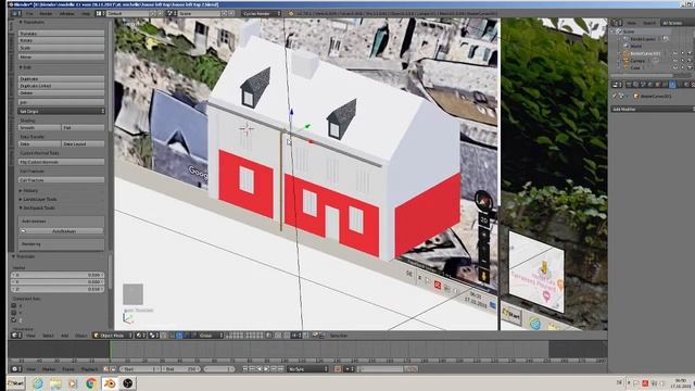 Blender 3D Mega Tutorial St.Michell model left top house смотреть онлайн