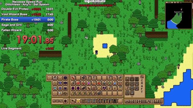 Necesse Glitchless Any% 37:54 Speedrun (V0.21.28) смотреть онлайн