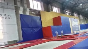 Сдача нормативов на батутах   3 взрослый разряд   упражнение №2