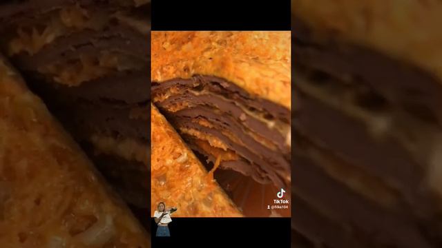 Торт #печёночный 😋 #ужин #обед #завтрак #торт #печенькуриная