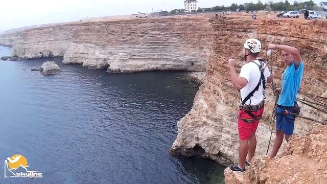 Саша Rope Jumping with Skyline X-Team in Crimea, cape Fiolent смотреть онлайн