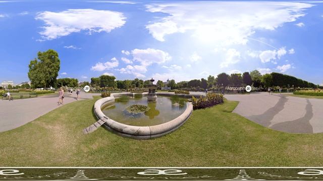 360° STOCK VIDEO 4K | Volksgarten Fountain | Atmosphaeres смотреть онлайн