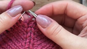 Прибавки у линии реглана без дырочек