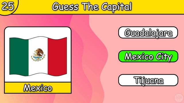 Guess The Capital City of The Country (Capital Quiz) смотреть онлайн
