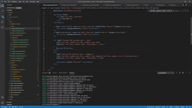 Megamenu angular part 3 - Web developer practical смотреть онлайн
