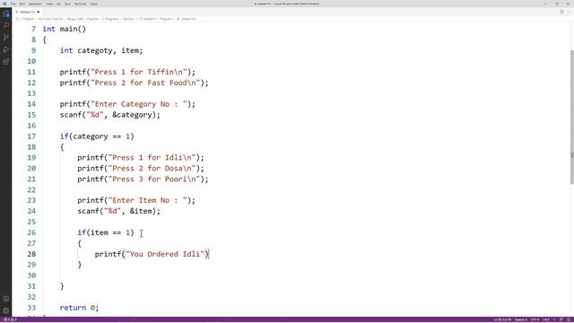 Nested if in C Telugu | c programming | Program 27 смотреть онлайн