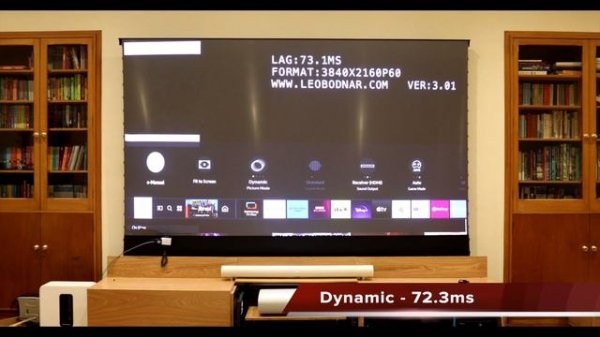 Samsung LSP9T UST Projector Input Lag Test