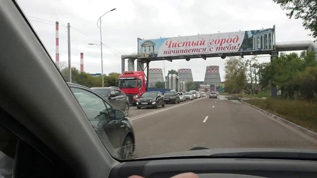 Километровая пробка в Благовещенске смотреть онлайн