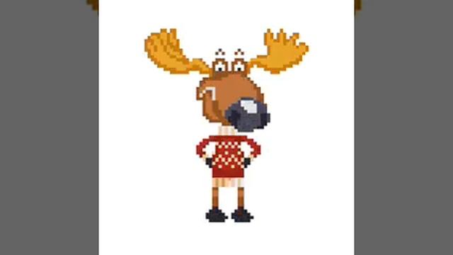 Движущиеся картинки: ЛОСЬ В СВИТЕРЕ смотреть онлайн