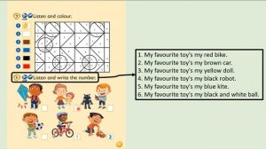 Kid's Box Starter - Review - Unit 1, 2, 3, and 4 - 4 - Listen and write the number.