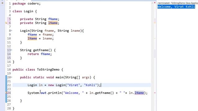 #65 | toString() method in java | Coding Example | String Handling - 5 смотреть онлайн