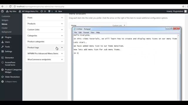WP Mega Menu Pro - How to Show Menu Icons Tutorials | WordPress Tutorial смотреть онлайн