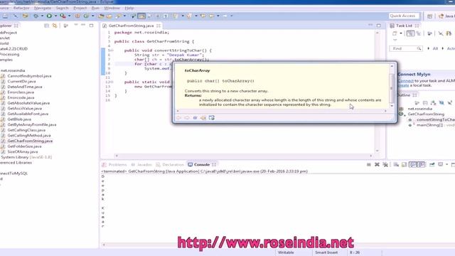 How to get characters from string in Java? смотреть онлайн