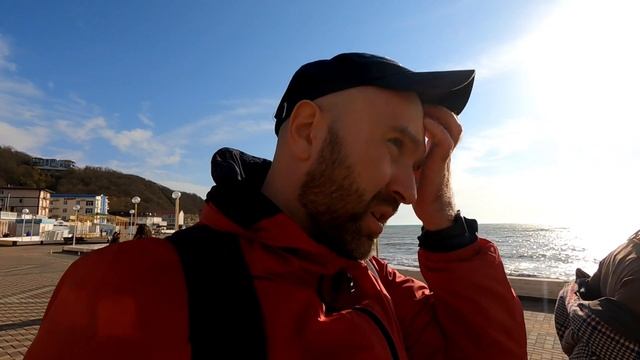 В Новомихайловском +20 в ноябре. Гуляем на море, вкусно кушаем. смотреть онлайн