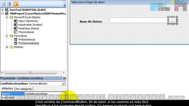 Curso Práctico Programación VBA Excel 2007: Formularios, UserForms. Sesión 09. Vídeo 1 de 2. смотреть онлайн