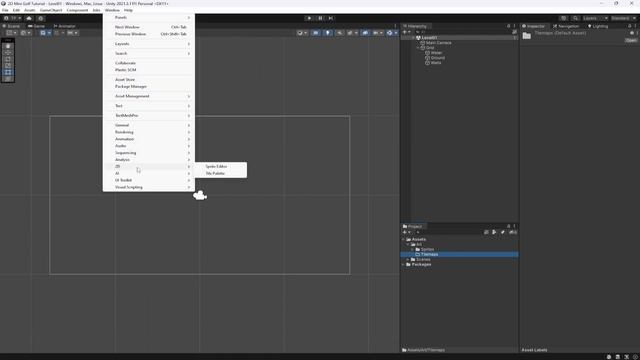 Build a 2D Mini Golf Game in Unity - Set up and Tilemap - #1 смотреть онлайн