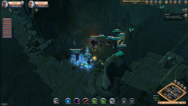 BIG GROUP DUNGEON GAMEPLAY "ALBION ONLINE" @ TWITCH.TV/SKYLENT смотреть онлайн