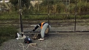 ОТКАТНЫЕ ВОРОТА Своими руками | Изготовление | Монтаж #ворота #своимируками