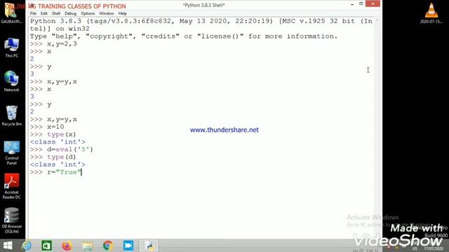 Usage of eval() function in python смотреть онлайн