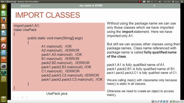 import Statement | importing Classes | Fully Qualified Class Names | Java смотреть онлайн
