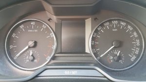 Корректировка панели приборов Skoda Octavia A7 2018г