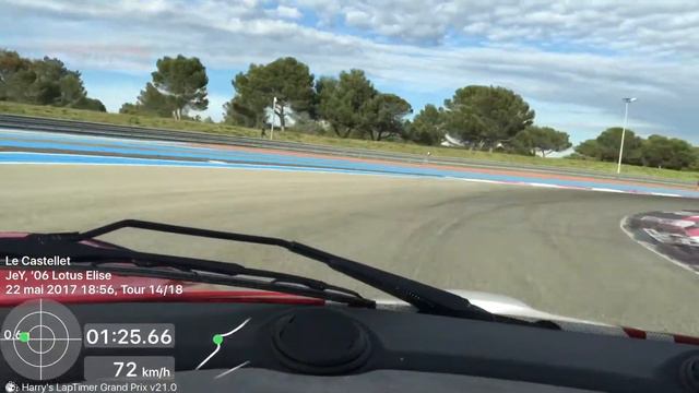 Premiers tours sur le 5,8 du Castellet en Lotus Elise 111r смотреть онлайн