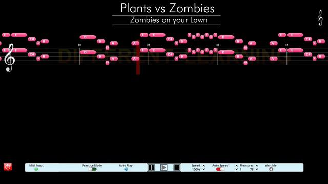 Plants vs Zombies - Zombies on your Lawn - Piano Tutorial смотреть онлайн
