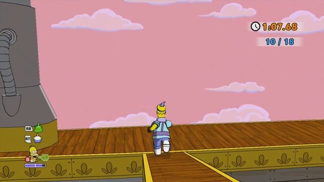 The Simpsons Game (Xbox 360) - Big Super Happy Fun Fun Game (Time Challenge) смотреть онлайн
