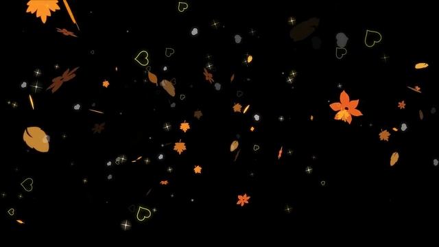 Футаж Осенние листья 01 с альфаканалом