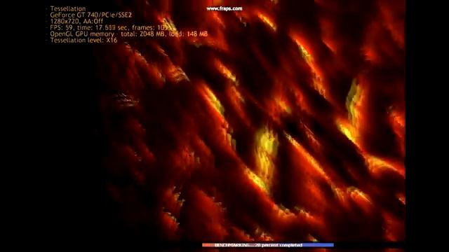 Asus GeForce GT 740 2GB GDDR5 on MSI Kombustor benchmark test смотреть онлайн