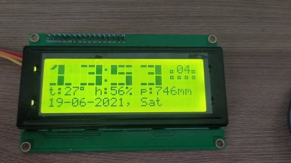 FL PROG & Arduino, метеостанция+часы на LCD 2004