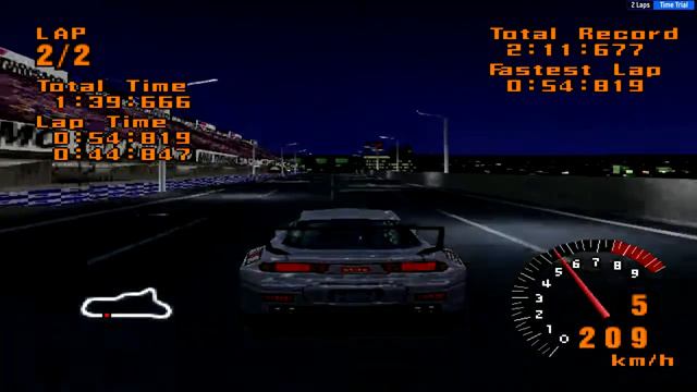 Gran Turismo 1 - GT Hifi Mode : Mitsubishi GTO LM Edition - Clubman Stage Route 5 - PS1 Gameplay смотреть онлайн