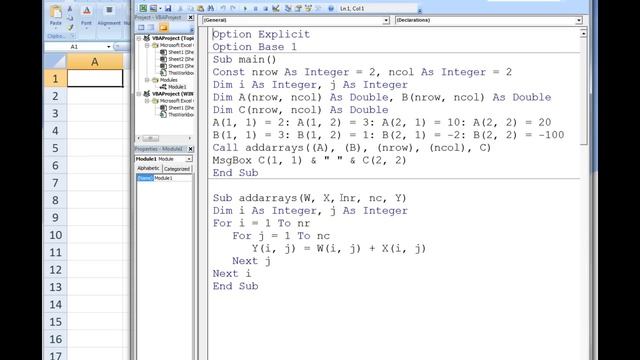 Excel VBA Topic 9.3 - Passing Arrays to Procedures смотреть онлайн