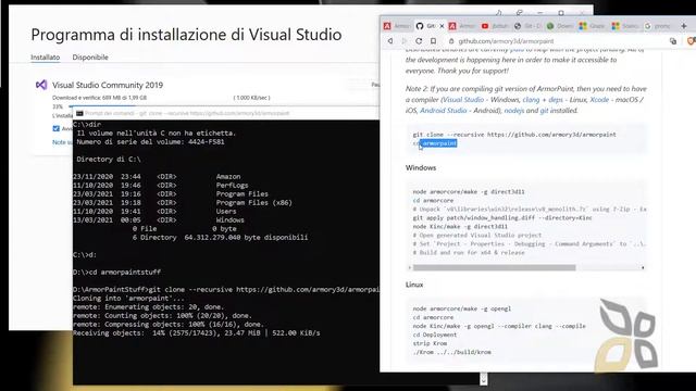 VideoGuide - How to Install Armorpaint, Free Opensource, GitHub, Git, JSNode, Microsoft VisualStudi смотреть онлайн