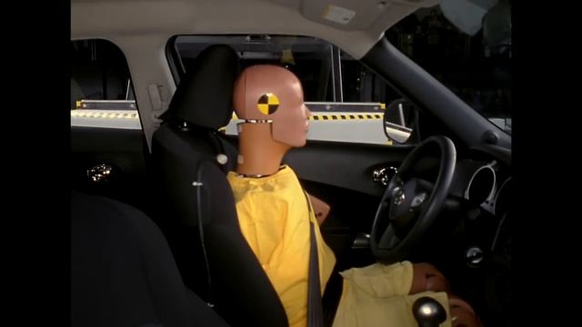 2011 Nissan Juke side IIHS crash test смотреть онлайн