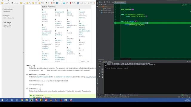 Python - 09 : Les fonctions (partie 2) смотреть онлайн