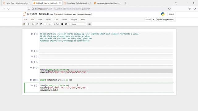 Pie chart in Matplotlib | Python tutorial смотреть онлайн