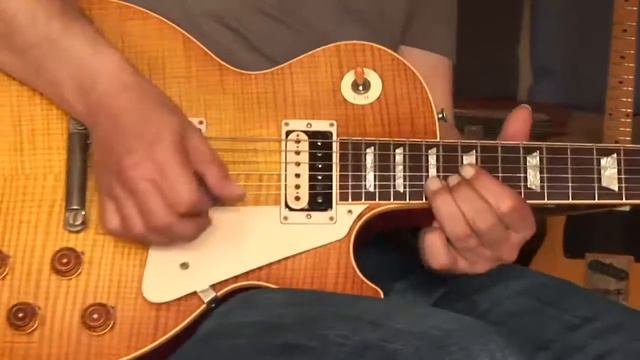 1998 Gibson Les Paul 58 Flametop Amber Pickups Part1 смотреть онлайн