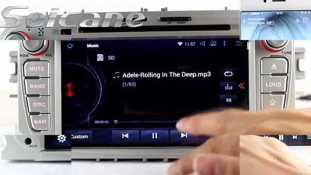 Plug and play 2010 Ford Tourneo Connect aftermarket navigation cd player android 4.4 radio with USB смотреть онлайн