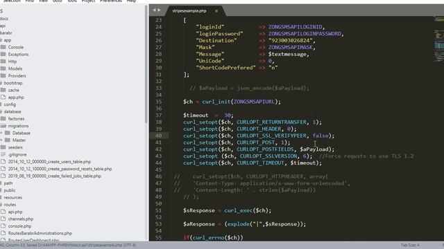 integration of zong sms api in php смотреть онлайн