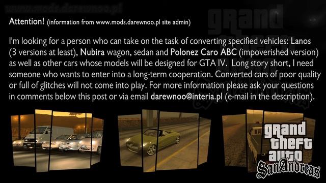 DAEWOO LANOS NUBIRA GTA SA CONVERSION INFORMATION смотреть онлайн